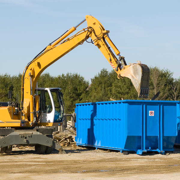 what size residential dumpster rentals are available in Farmersburg